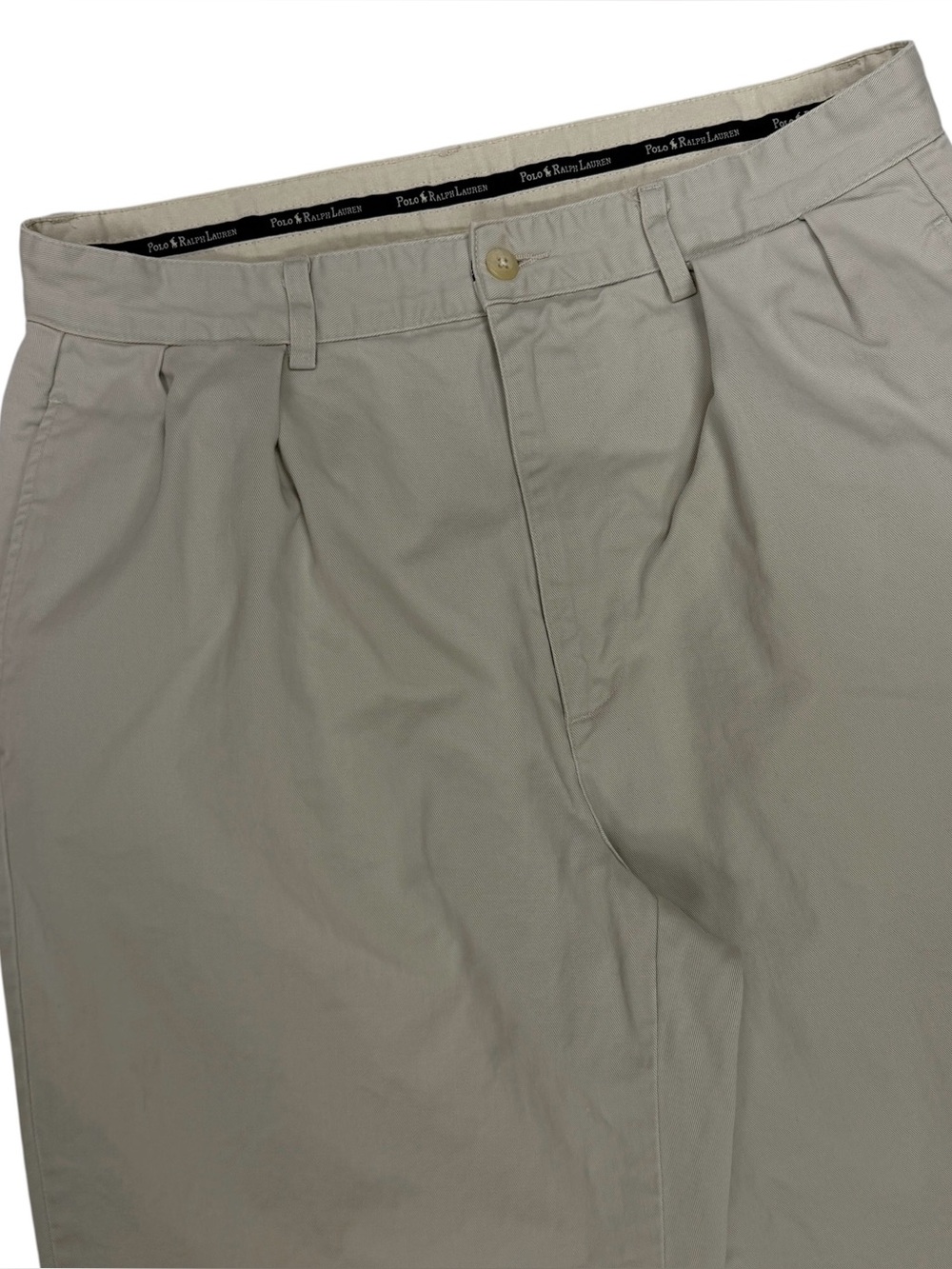Vintage Polo Ralph Lauren Andrew Pant Men 33x30 Pleated Baggy Wide Leg Chino USA